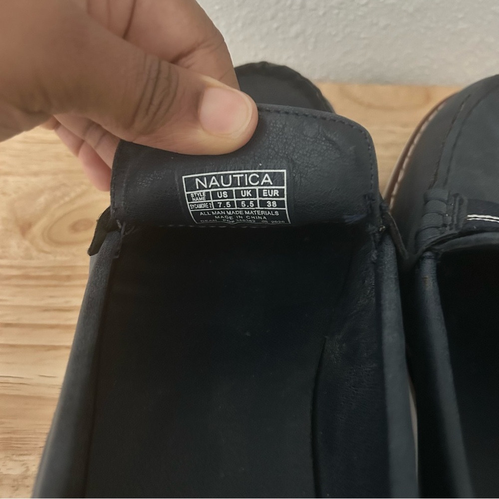 Nautica Navy and White Loafers - Picture 11 of 15